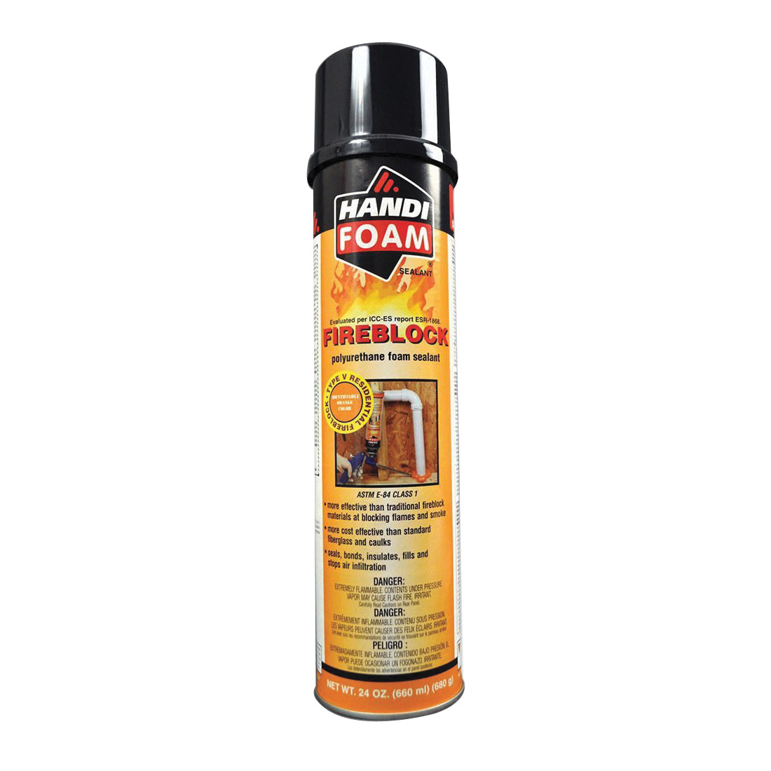 White Cap | 24 Oz. (680g) Handi-Foam Fireblock West Gun Foam Sealant