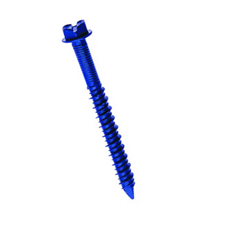 1/4 x 1-3/4 Tapcon Blue Concrete Screw, Hex Head, Pkg 100 HW4-134
