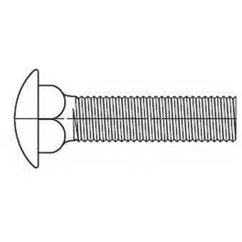 White Cap | Industrial Threaded Products 3/8-16 x 1 Carriage Bolt Round ...