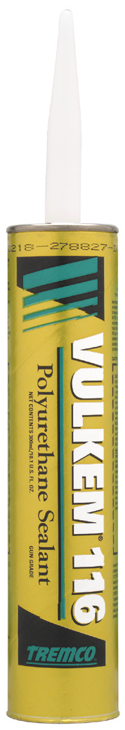 Vulkem 116 Aluminum Stone Polyurethane Sealant - 10 Oz Cartridge, 30-Pack Case, Exterior Use, Textured Finish