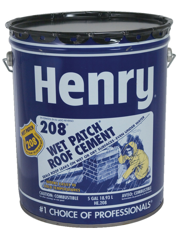 White Cap | Henry 208 Wet Patch 5 Gal. Pail Black Roof Leak Repair