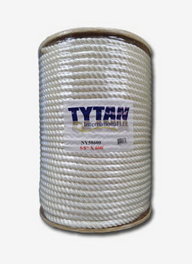 Tytan International NY14600 Solid Braid Nylon Rope, 0.25 x 600 ft.