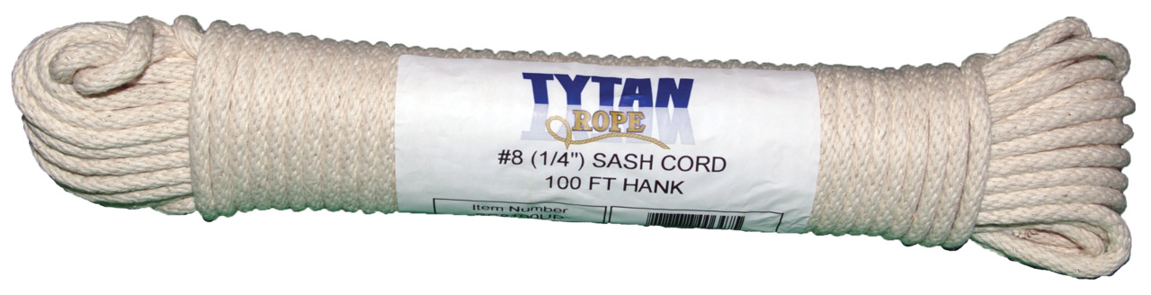 Tytan International SC8100ST Cord Sash Number 8 - 0.25 in. x 100 ft.