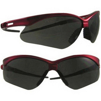 Nemesis Safety Glasses Black Frame Indoor/Outdoor Lens