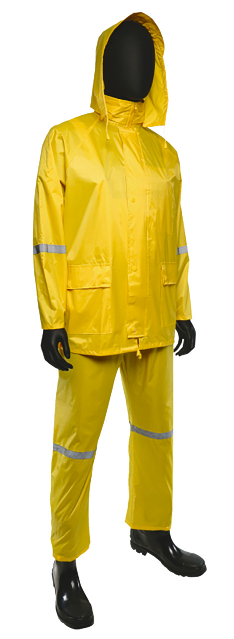 White Cap | Protective Industrial Products Yellow 3-Piece PVC/Polyester ...