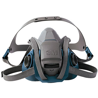 White Cap | 3M Rugged Comfort Quick Latch Half Facepiece Reusable 