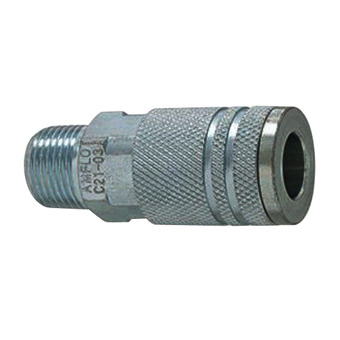 Amflo Brass 1/4 in. I/M Style Coupler 3/8 in. Female NPT 1 pc. - Total Amflo Brass 1/4 in. I/M Style Coupler 3/8 in. Female NPT 1 pc. - Total