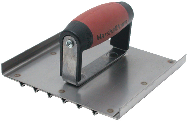 White Cap | 6"X6" 1/8"R Stainless Steel Safety Step Groover Durasoft Handle Marshalltown