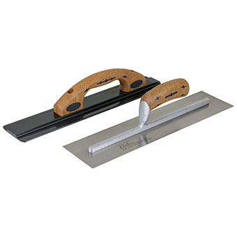 Kraft Elite Series Golden Stainless Steel Trowel with Leather Handle 16