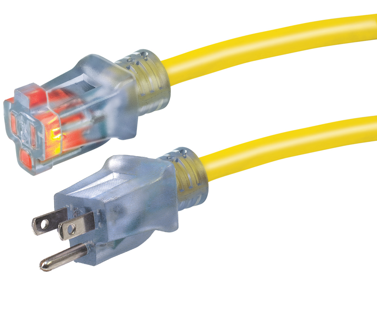 White Cap | Prime 50' Yellow 10/3 SJTW U/G Extension Cord With Black End