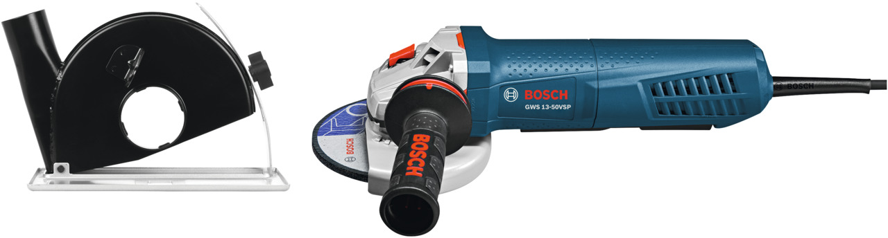 Bosch 5 Angle Grinder With Dust Collection Attachment Hd Supply